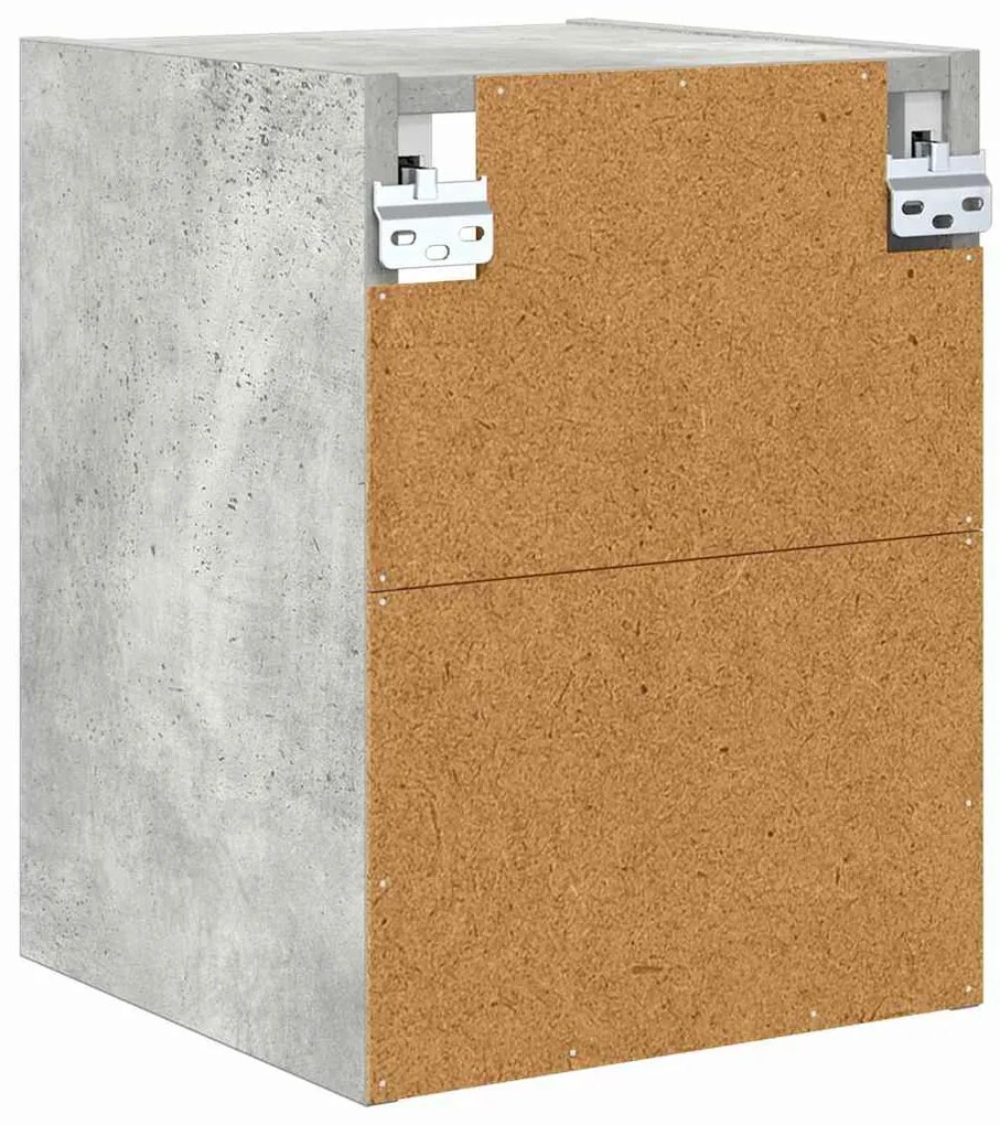 vidaXL Κρεμαστό ντουλάπι Σκυρόδεμα Γκρι 30 x 29,5 x 40 εκ.