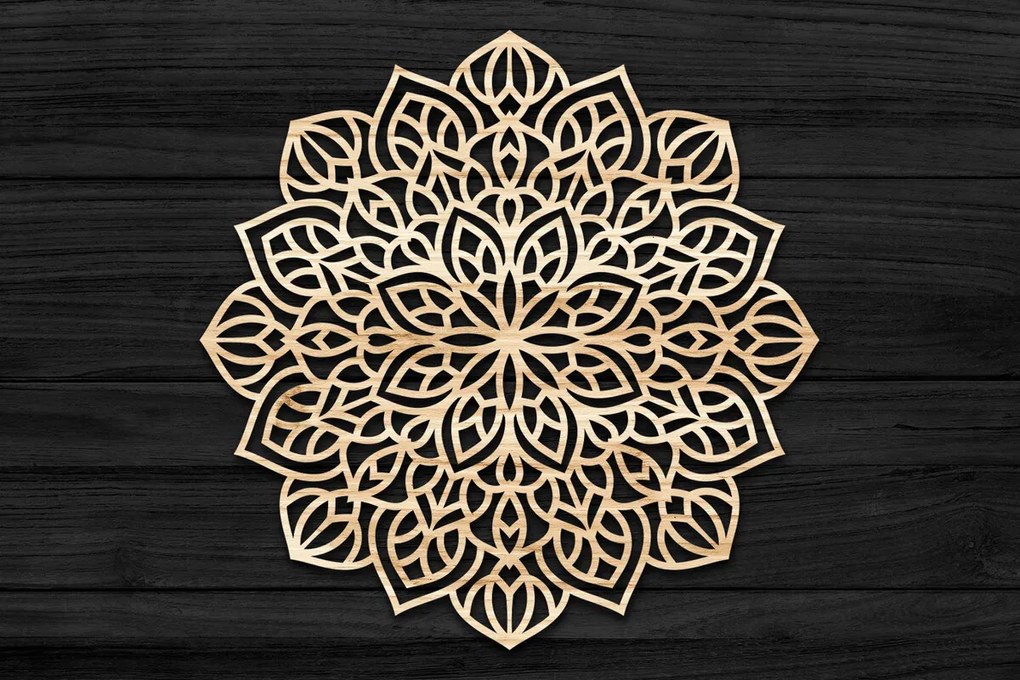 Intra απο ξύλο plywood 3mm-4mm πάχος 3D Mandala για Cricut Δίασταση 30x30 cm INTRAFABR-69580863