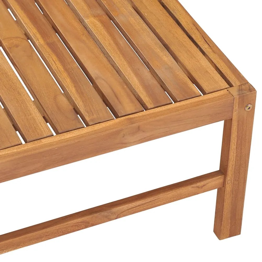 vidaXL Τραπέζι Κήπου 63 x 63 x 30 εκ. από Μασίφ Ξύλο Teak
