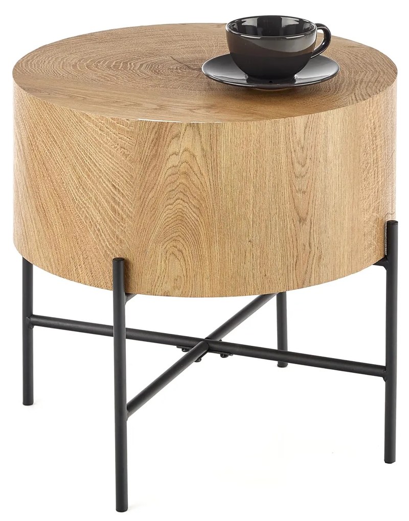 BROOKLYN-S c. table natural oak / black DIOMMI V-CH-BROOKLYN-S-LAW