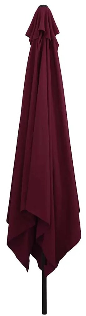 vidaXL Ομπρέλα Κήπου Βεραμάν Κόκκινο 295 x 295 x 245 εκ