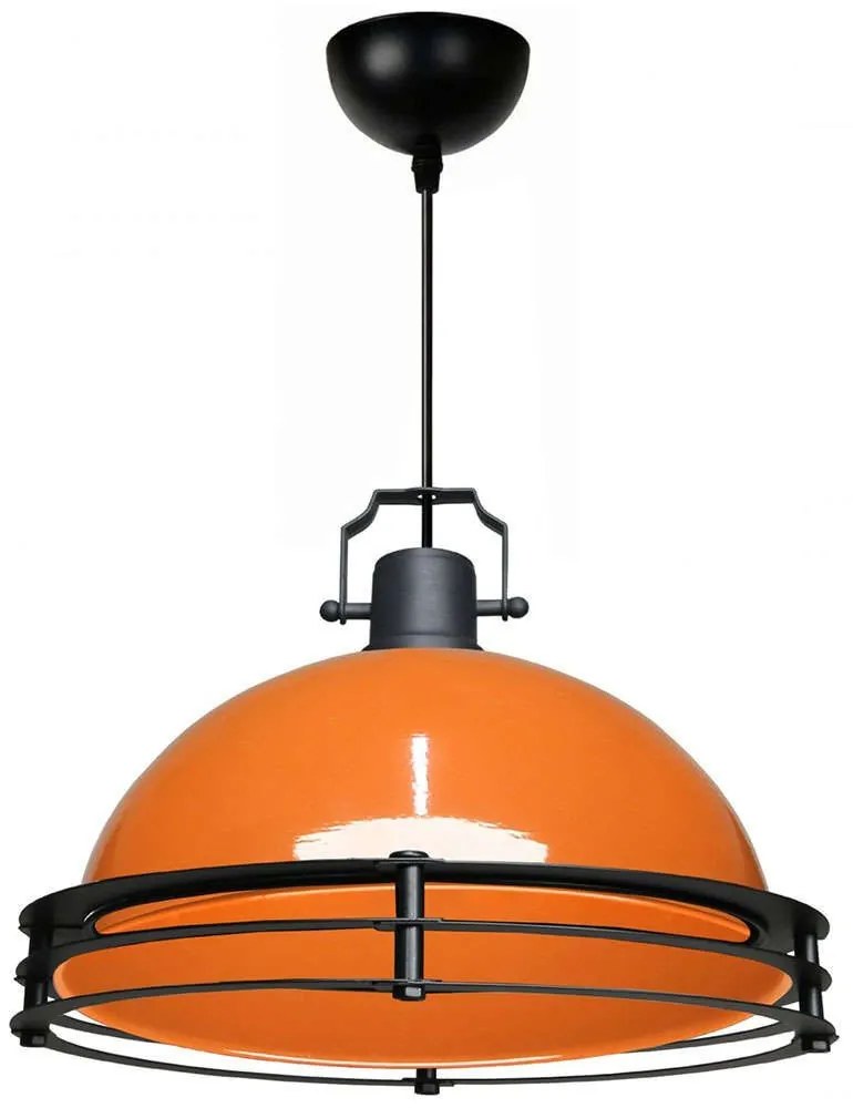 Φωτιστικό Οροφής 780SGN4598 Φ30x100cm 1xE27 40W Orange-Black Opviq