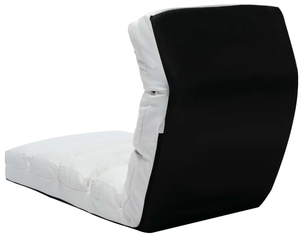 Καρέκλα Δαπέδου Πτυσσόμενη Λευκή από Συνθετικό Δέρμα - Λευκό
