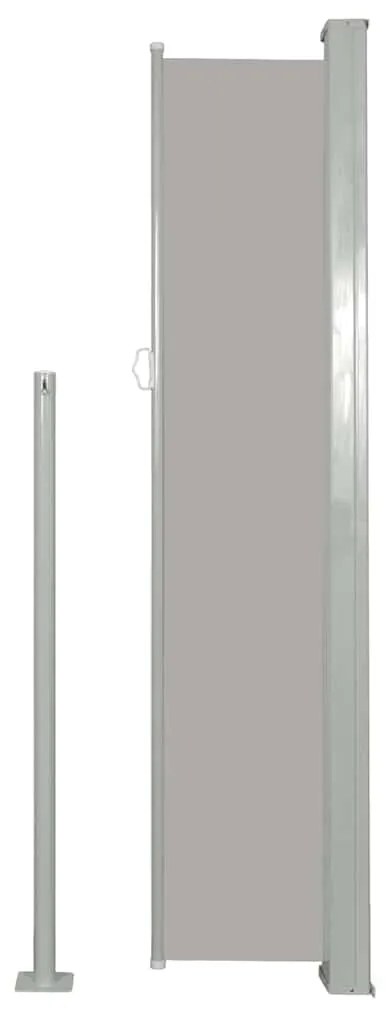 vidaXL Σκίαστρο Πλαϊνό Συρόμενο Βεράντας Γκρι 100 x 500 εκ.