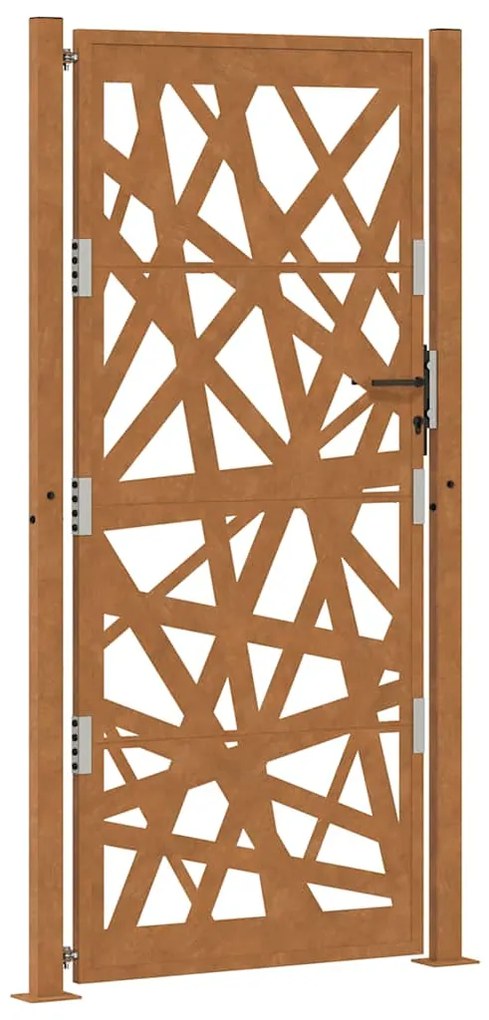 Πύλη κήπου 105x205 cm από καιρικό χάλυβα Light Design - Καφέ