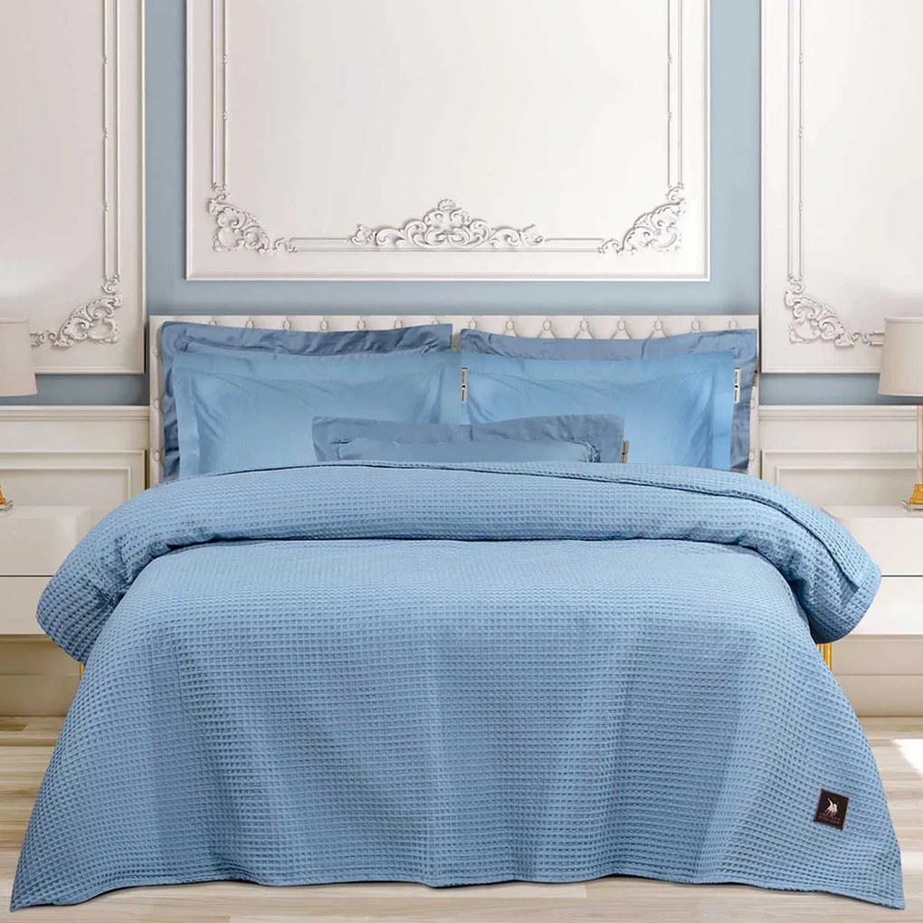 Κουβέρτα Πικέ Μονή (160x240) Greenwich Polo Club Essential 3457 Blue