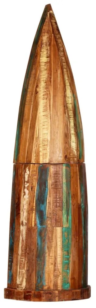 vidaXL Ραφιέρα/Σταντ Κρασιών 50x40x180 εκ. από Μασίφ Ανακυκλωμένο Ξύλο