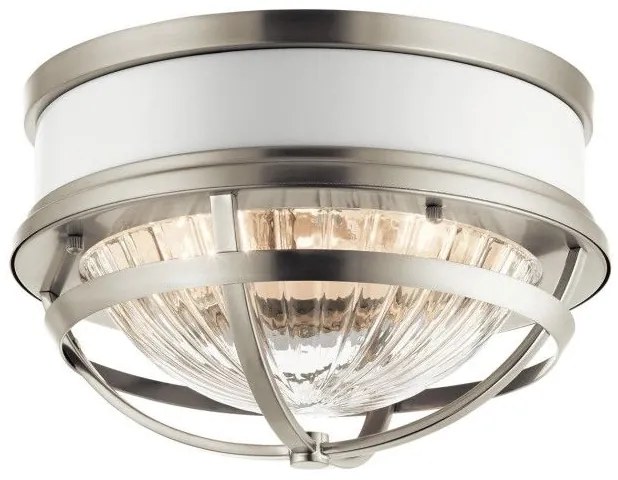 Πλαφονιέρα Φωτιστικό Οροφής 2xE27 40W IP20 Tollis Elstead QN-TOLLIS-F-BN Νίκελ Ματ