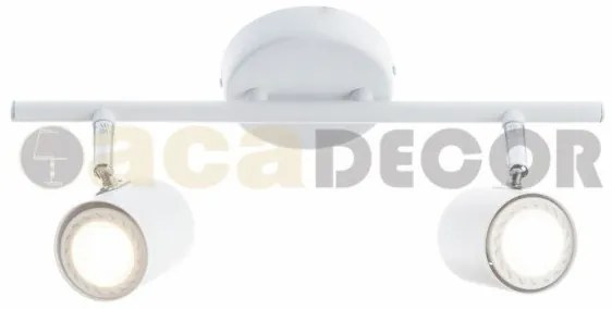 Φωτιστικό σποτ διπλό μεταλλικό μαύρο λευκό SUH1892T ACA-SUH1892TW-Λευκό SUH1892TW
