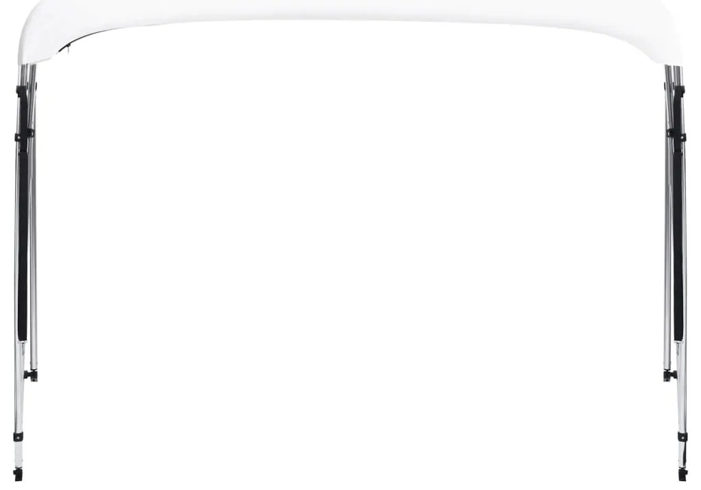vidaXL Τέντα Σκάφους με 4 Αψίδες Λευκή 243 x (230-244) x 137 εκ.