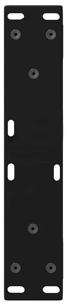 vidaXL Πόδια Τραπεζιού Σαλονιού 2 τεμ. Μαύρο 30x(30-31,3) εκ. Ατσάλι