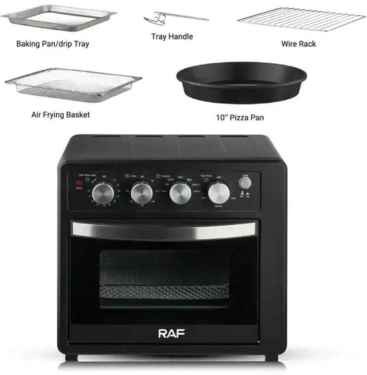 RAF Φριτέζα Αέρος & Ηελκτρικόσ Φούρνος 32lt 1700W R.5331 - Electric Oven & Air Fryer & Toaster