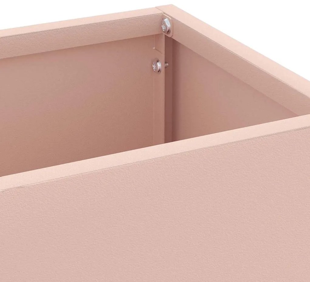 vidaXL Σχέδιο & βάση αποθήκευσης Ροζ 15.5 x 15.5 x 49 εκ Ατσάλι
