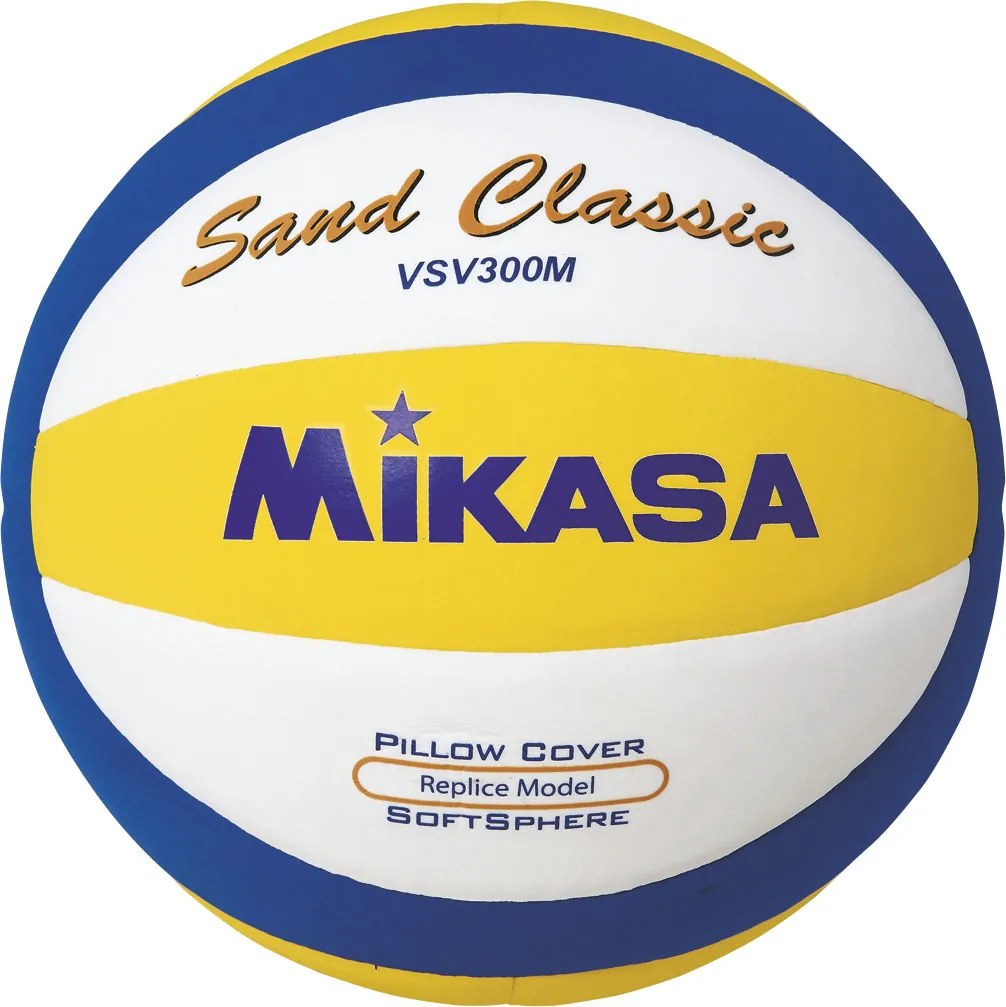 Escape Camping Μπαλα Beach Volley 5 Mikasa Vsv300M Κιτρ-Ασπρ-Μπλε (41823)