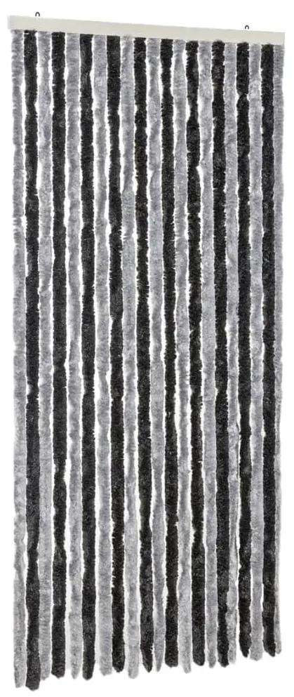 vidaXL Σήτα Εντόμων Γκρι & Μαύρη 90 x 200 εκ. από Σενίλ
