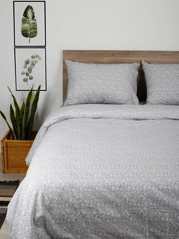 Παπλωματοθήκη Υπέρδιπλη  230x250 Sunshine Home Cotton Feelings 920 Grey