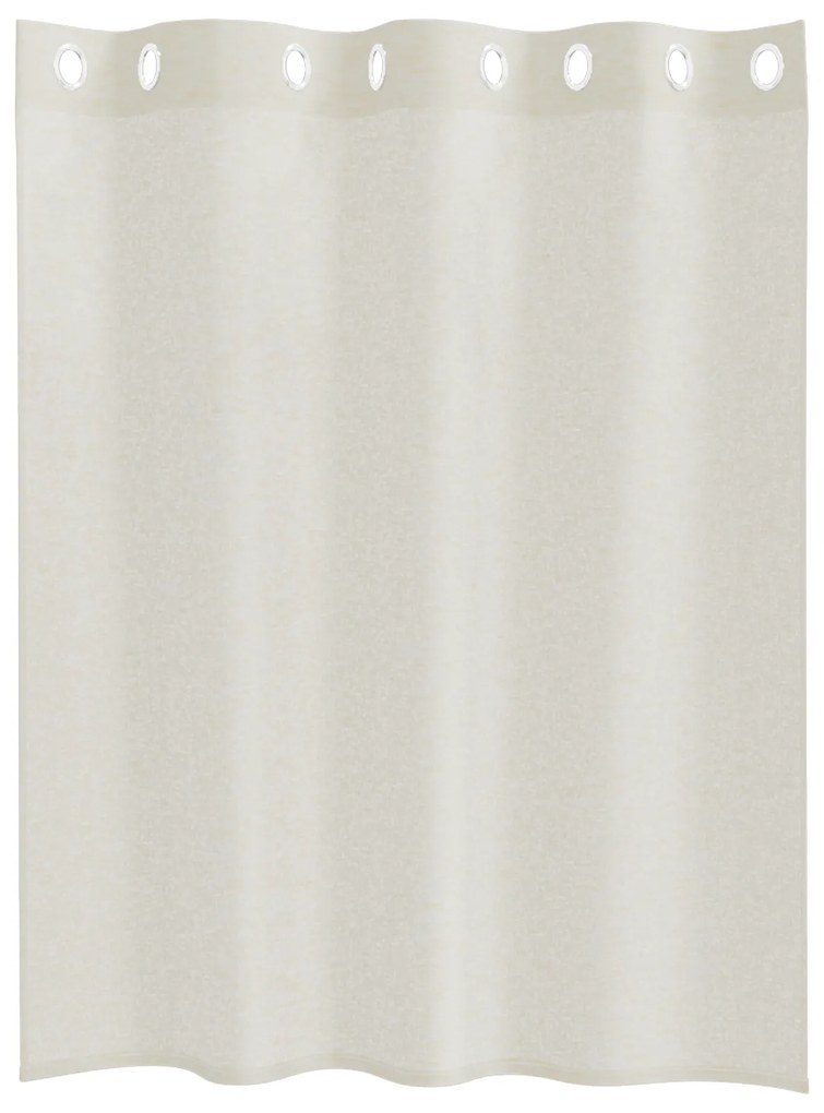 vidaXL Κουρτίνες με κουρτίνες 2 pcs Κρεμ 140 x 140 εκ. Πολυεστέρας