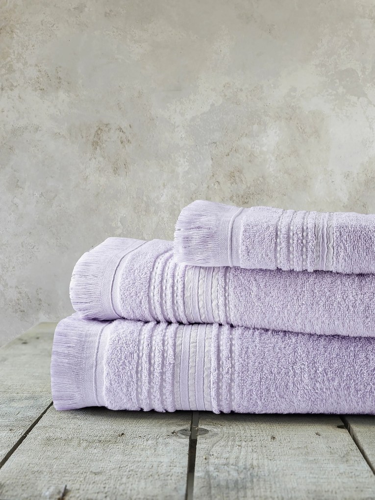 Σετ Πετσέτες 3τμχ (30x50 + 50x90 + 70x140) - Allora Lilac 5206482181786