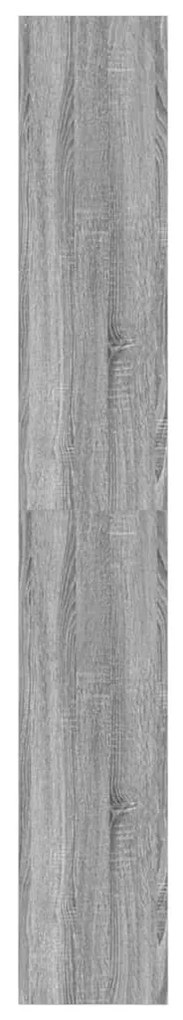 vidaXL Βιβλιοθήκη Άλλο Γκρι sonoma 80 x 30 x 198 εκ Επεξεργασμένο ξύλο