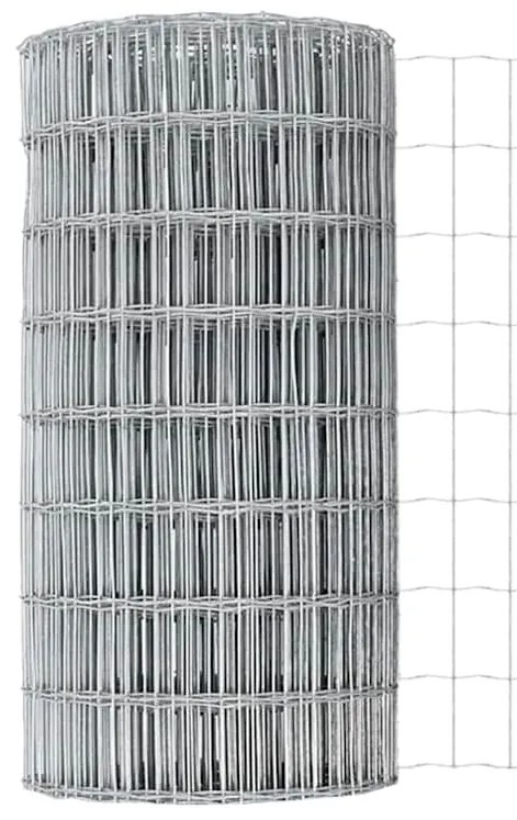 vidaXL Ευρωπαϊκός Φράχτης με 13 Πόδια 0,4x50 μ Γαλβανισμένος Χάλυβας