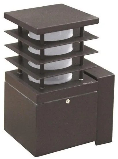 Απλίκα Φωτιστικό Τοίχου με Σκίαστρο h22cm E27 Lumen-9-723481-Σκουριασμένο 9-723481
