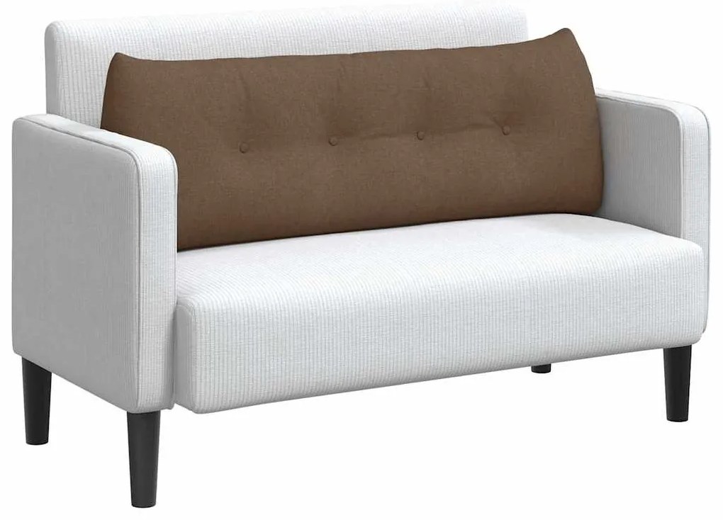 vidaXL Μαξιλάρι Πλάτης Καφέ 140 x 24 x 50 εκ ύφασμα