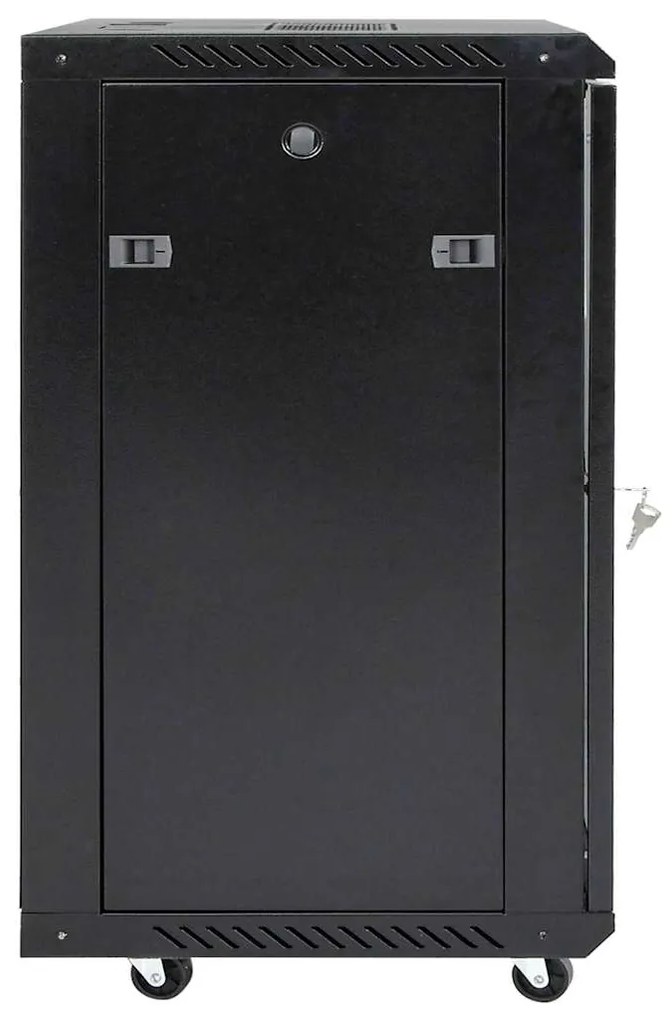 vidaXL Ντουλάπα δικτύου με αποθήκευση Μαύρο 60 x 60 x 80 εκ Ατσάλι