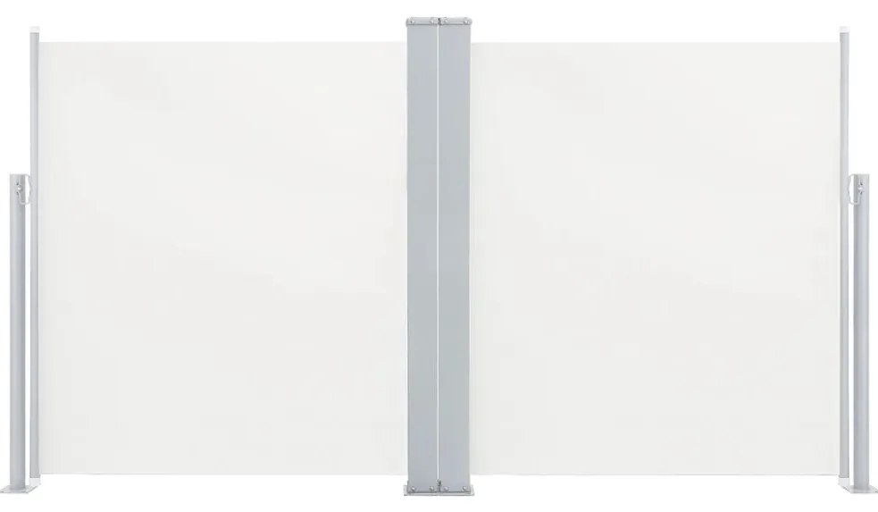 vidaXL Σκίαστρο Πλαϊνό Συρόμενο Κρεμ 140 x 600 εκ.