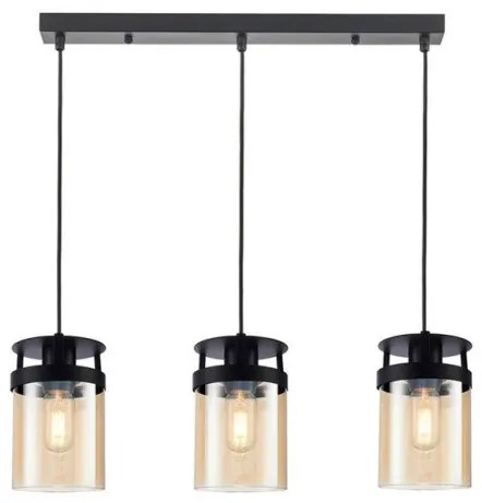 Κρεμαστό Φωτιστικό Οροφής 3xE27 40W IP20 Betty 4304900 Viokef 4304900 Μαύρο