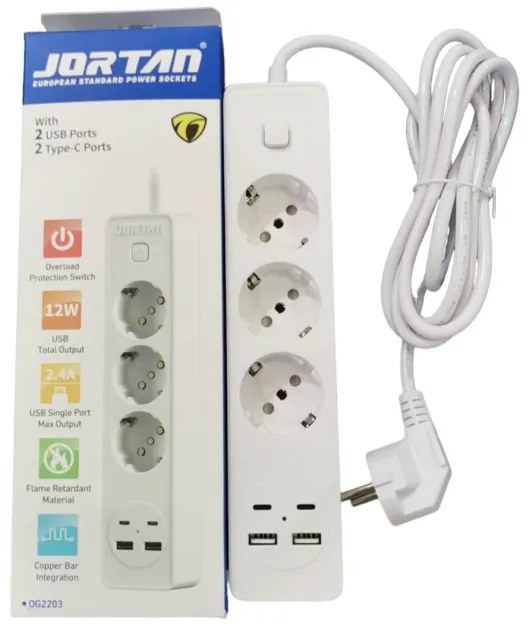 ΠΟΛΥΜΠΡΙΖΟ 3 ΘΕΣΕΩΝ JORTAN QT-3-QT-3