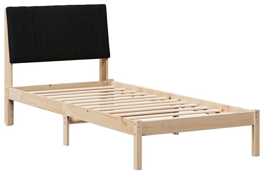 vidaXL Σκελετός Κρεβατιού Καφέ 90 x 190 cm Στερεά ξυλεία πεύκου