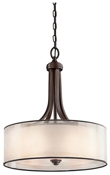 Κρεμαστό Φωτιστικό Οροφής 4xE27 60W IP20 Lacey Elstead Lighting KL-LACEY-P-L-MB Μπρονζέ