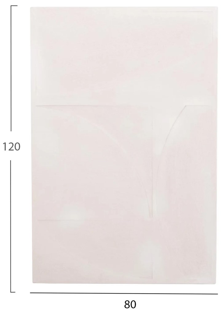 Πίνακας C4506 σειρά Santorini MDF σε Υπόλευκο χρώμα 80x4(πάχος)x120Υεκ. 80x4x120 εκ.