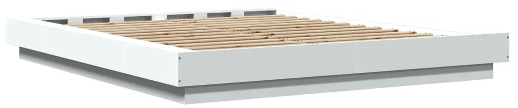 vidaXL Πλαίσιο Κρεβατιού Λευκό 160 x 200 εκ. από Επεξεργασμένο Ξύλο