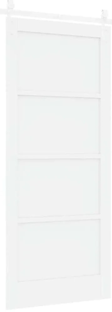 vidaXL Συρόμενη Πόρτα Χειροκίνητος Λευκό 86 x 198.5 cm