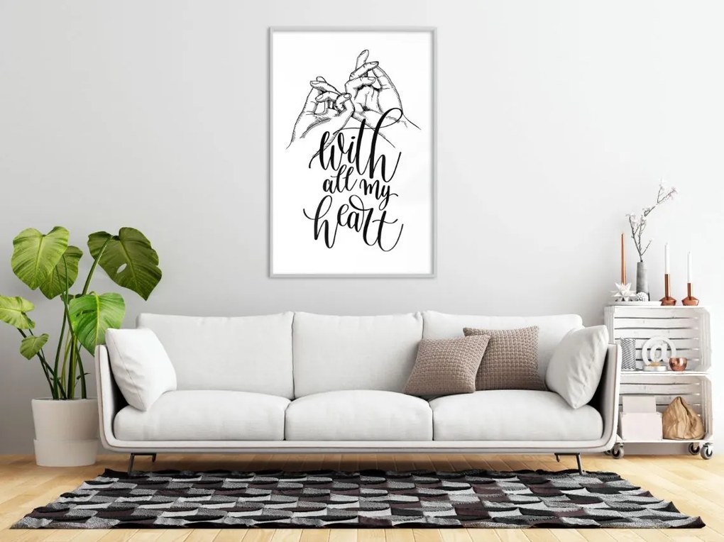 Αφίσα - United With Love - 40x60 - Χρυσό - Χωρίς πασπαρτού