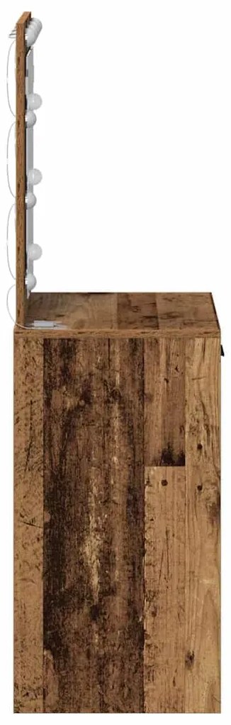 vidaXL Κομοδίνο Παλιό Ξύλο 50 x 41 x 135 εκ Επεξεργασμένο ξύλο
