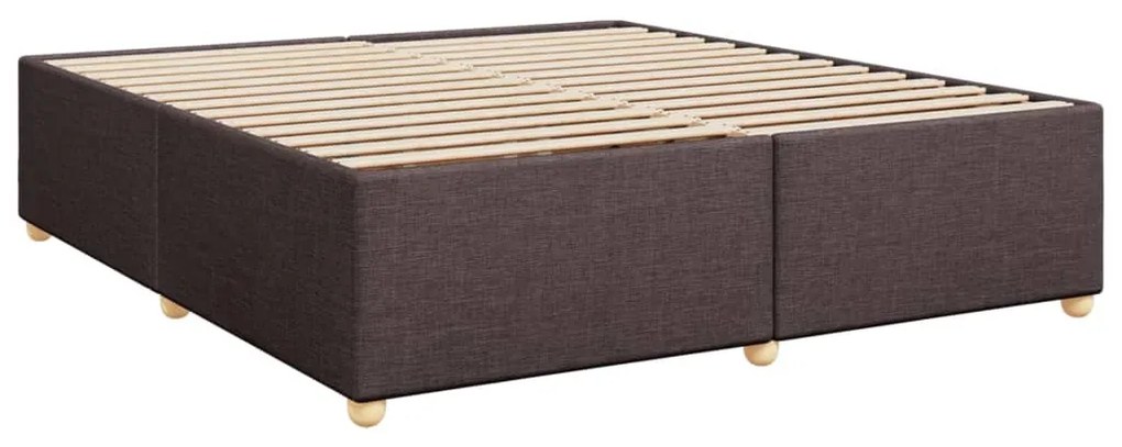 ΚΡΕΒΑΤΙ BOXSPRING ΜΕ ΣΤΡΩΜΑ ΣΚΟΥΡΟ ΚΑΦΕ 200X200 ΕΚ. ΥΦΑΣΜΑΤΙΝΟ 3289083