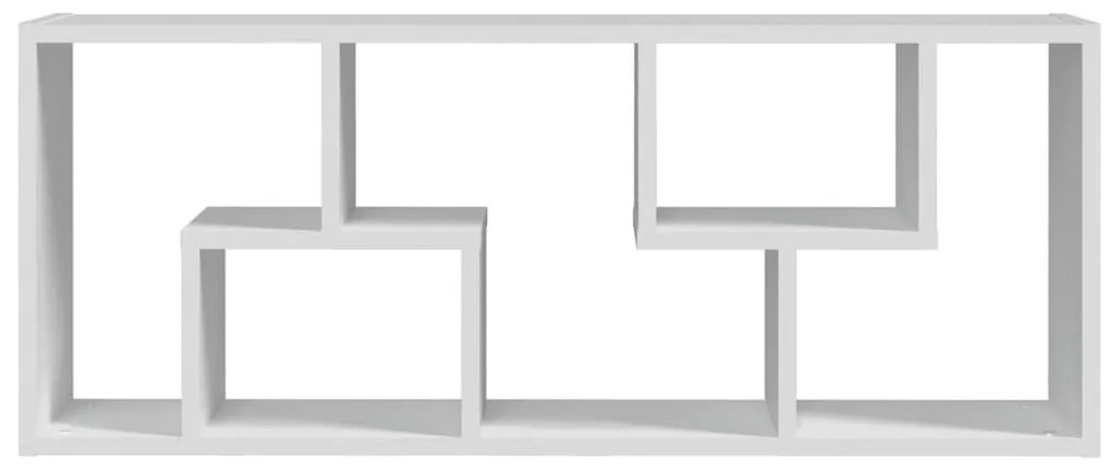 Ραφιέρα Τοίχου Λευκό 36 x 16 x 90 εκ. από Επεξεργασμένο Ξύλο - Λευκό