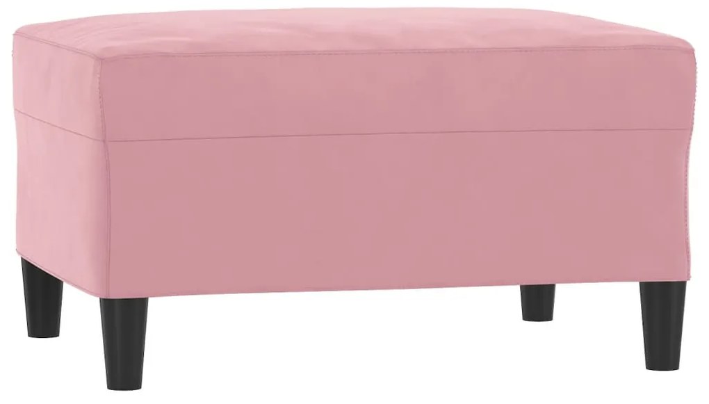 vidaXL Υποπόδιο Ροζ 70x55x41 εκ. Βελούδινο