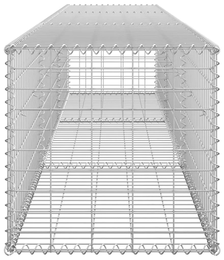 vidaXL Συρματοκιβώτιο Τοίχος 300x50x50 εκ. Γαλβαν.Χάλυβας + Καλύμματα