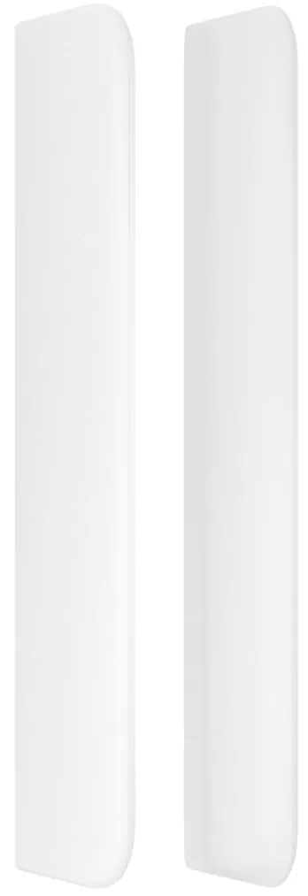vidaXL Κεφαλάρι με Πτερύγια Λευκό 203x16x118/128 εκ. Συνθετικό Δέρμα
