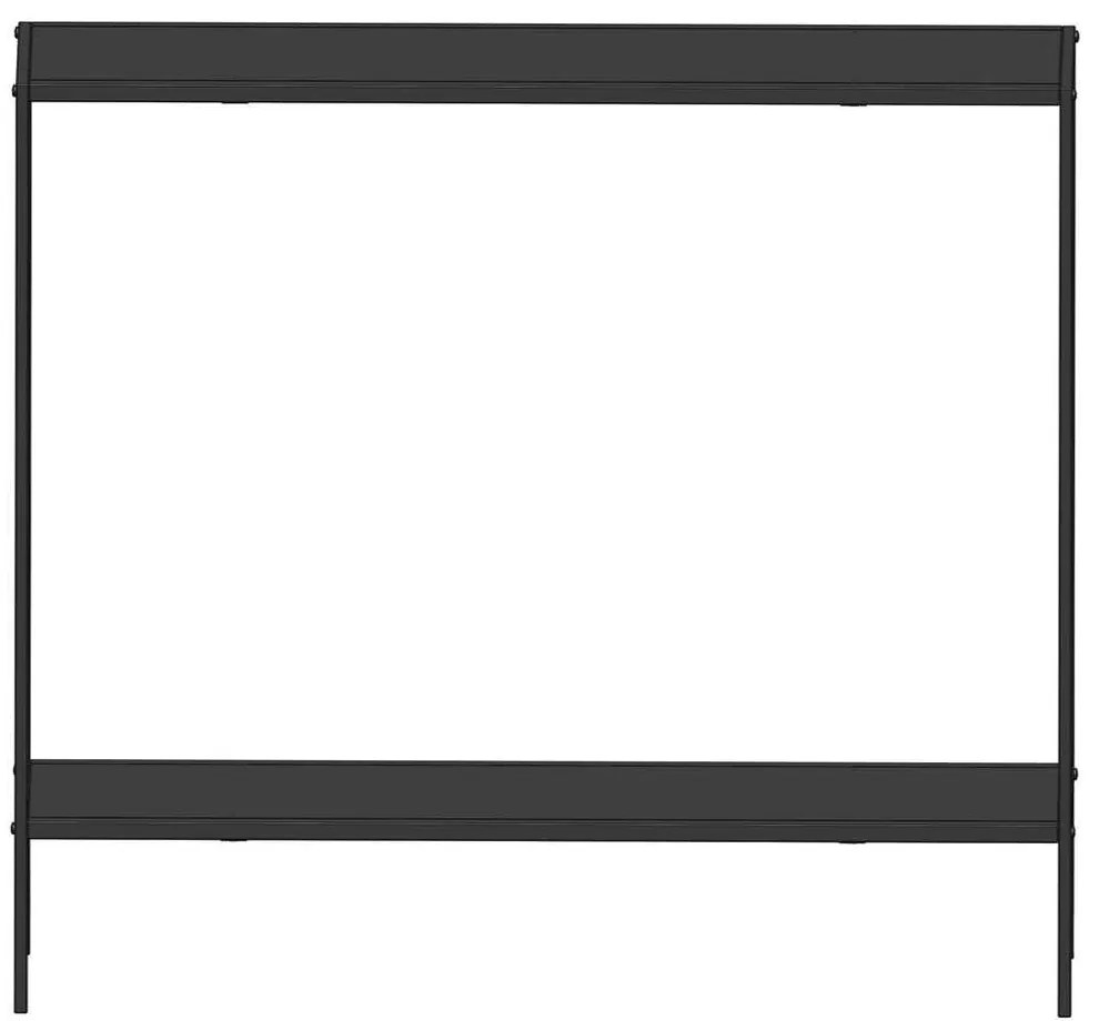 Κονσόλα Kuba 706CLN1124 83x21x78cm Black Melamine, Metal