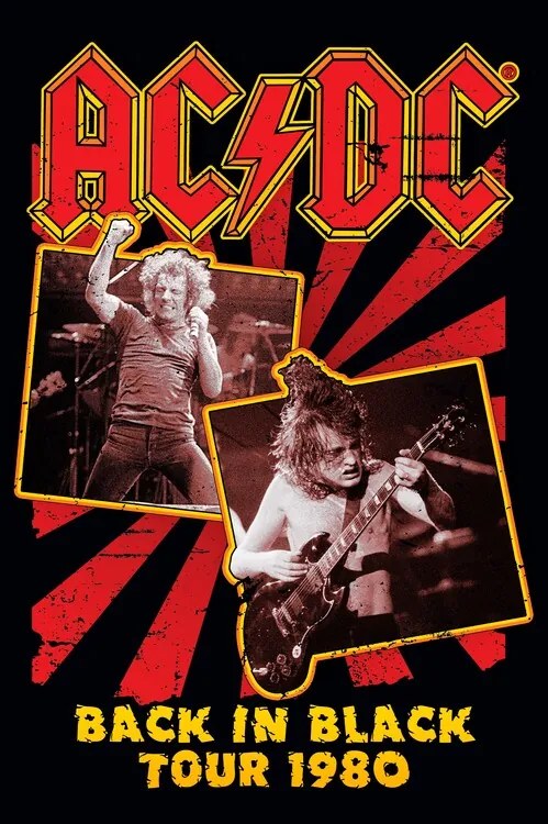 Αφίσα AC/DC - Back in Black 80, (61 x 91.5 cm)
