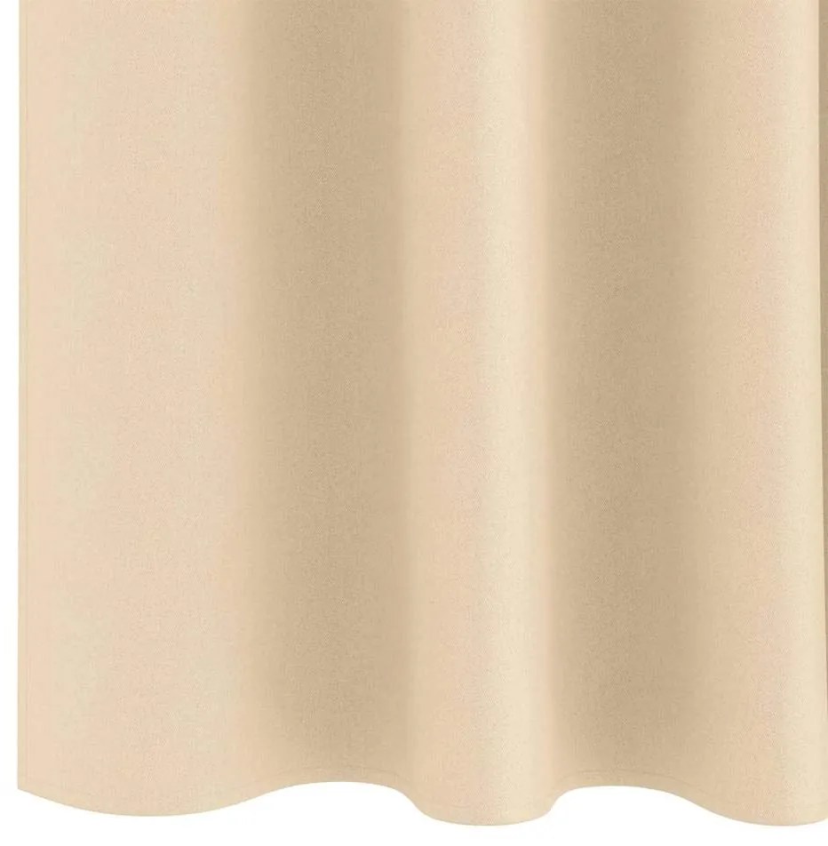 vidaXL Κουρτίνες με κουρτίνες 2 pcs Κρεμ 175x140εκ. Πολυεστέρας