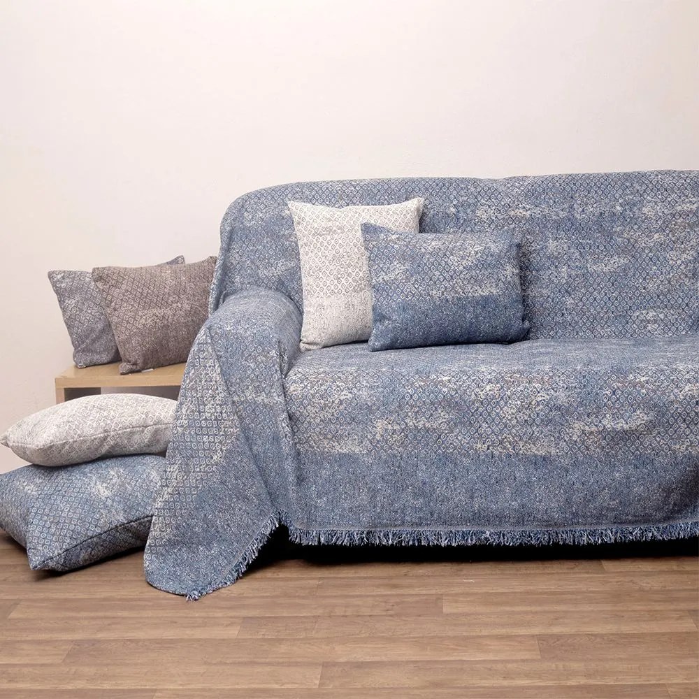 Ριχτάρι 2206 Denim Viopros Τετραθέσιο 180x320cm Chenille