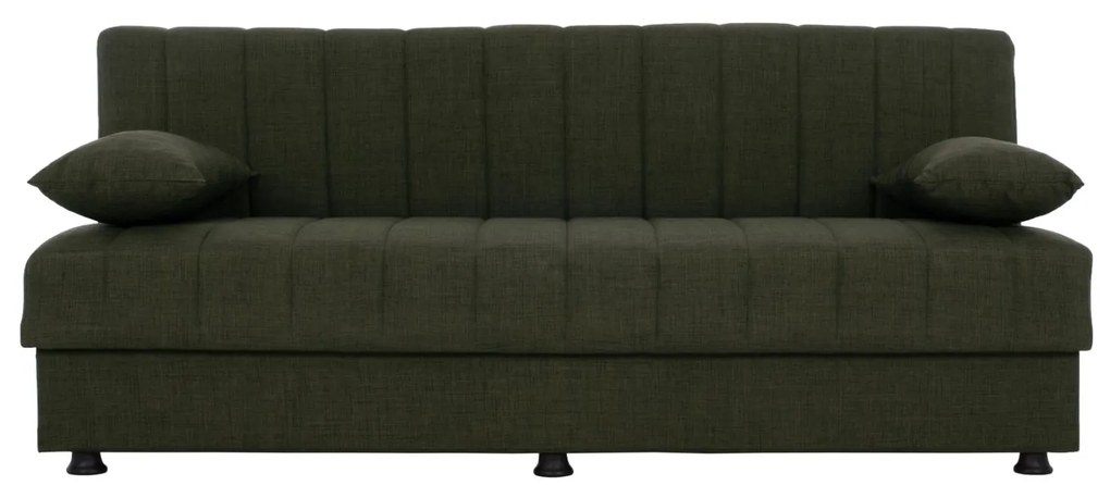 ΚΑΝΑΠΕΣ ΚΡΕΒΑΤΙ ANDRI ΤΡΙΘΕΣΙΟΣ DARK OLIVE  180x72x77 εκ.