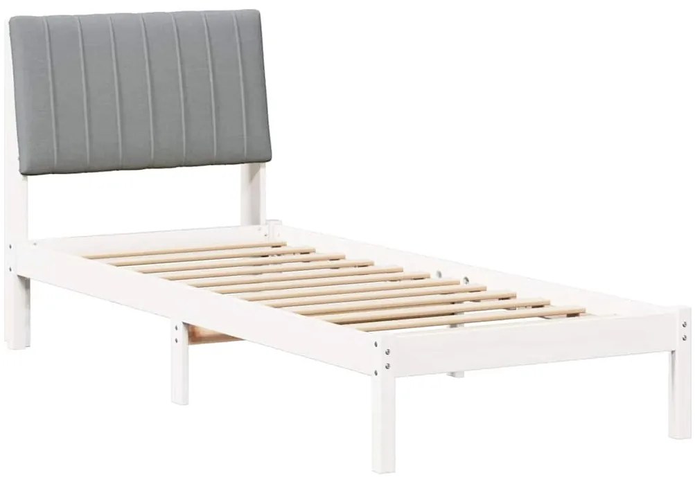 vidaXL Σκελετός Κρεβατιού Λευκό 80 x 200 cm Στερεά ξυλεία πεύκου