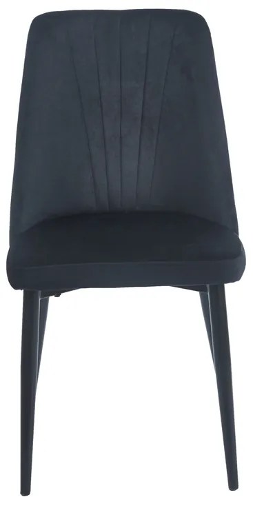 OLIVIA BLACK VELVET/PU ΚΑΡΕΚΛΑ ΜΕΤΑΛΛΙΚΗ