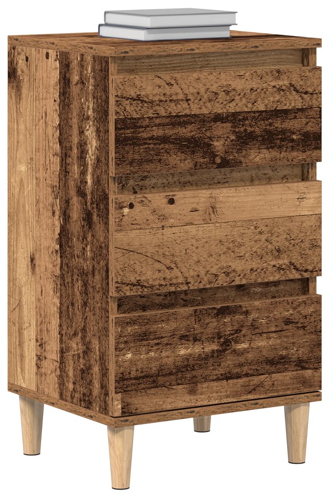 vidaXL Κομοδίνο Παλιού Ξύλου 40x35x70 εκατ. Μηχανικά Ξύλο